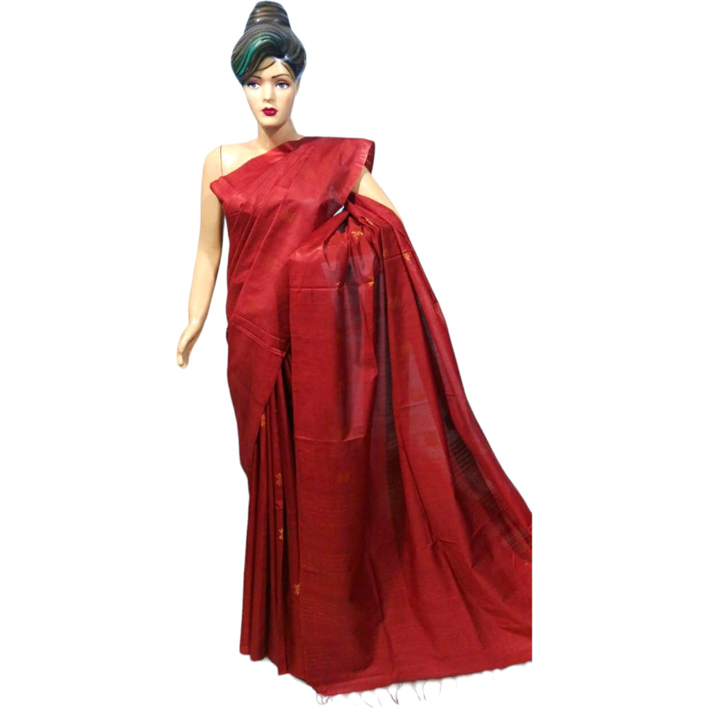 Handloom Beautiful Red Saree